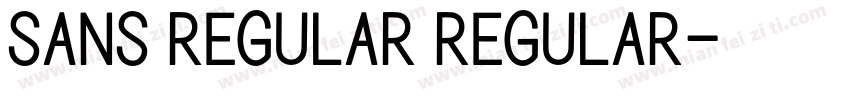 sans regular regular字体转换